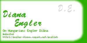 diana engler business card